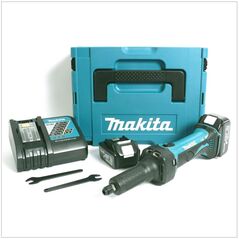 Makita DGD800RFJ Akku-Geradschleifer 18V 38mm 6mm + 2x Akku 3,0Ah + Ladegerät + Koffer, image 