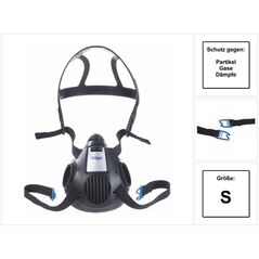Dräger X-plore 3500 S Atemschutz Maske Halbmaske für Bajonettfilter Größe S - ohne Filter, image 
