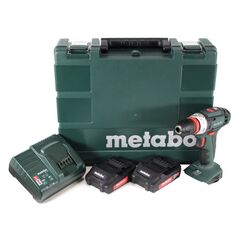 Metabo BS 18 Quick Akku-Bohrschrauber 18V 48Nm + 2x Akku 2Ah + Ladegerät + Koffer, image 