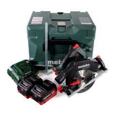 Metabo KS 18 LTX 57 Akku-Handkreissäge 18V 165mm + Zubehör + Parallelanschlag + 2x Akku 5,5Ah + Ladegerät + Koffer, image 