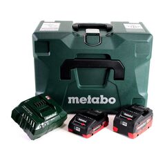 Metabo Basis-Set Li-Ion Akku Starter-Set 18V + 2x Akku 4 / 5,5Ah + Ladegerät + Koffer, image 