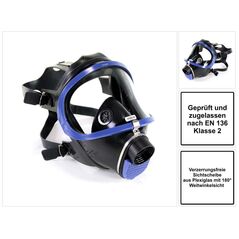 Dräger X-plore 6300 Atemschutzvollmaske aus Plexiglas ( R55800 )  EN 148-1 / EN 136 Klasse 2, image 