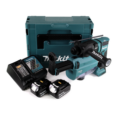 Makita DHR182RTWJ Akku-Kombihammer 18V Brushless 1,7J SDS-Plus + Zubehör + 2x Akku 5,0Ah + Ladegerät + Koffer, image 