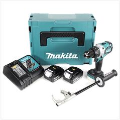 Makita DHP481RTJ Akku-Schlagbohrschrauber 18V Brushless 1/2" 115Nm + Tiefenanschlag + 2x Akku 5Ah + Ladegerät + Koffer, image 