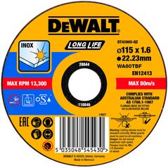 DeWalt DT43905 115 x 1.6mm EXTREME Cutting INOX, image 