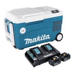 Makita DCW 180 PT Akku Kühl und Wärme Box 36 V ( 2x 18 V ) 20 L + 2x Akku 5,0 Ah + Doppelladegerät, image 
