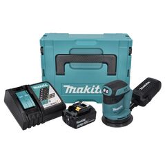 Makita DBO180RG1J Akku-Exzenterschleifer 18V 125mm + 1x Akku 6,0Ah + Ladegerät + Koffer, image 