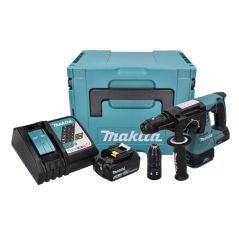 Makita DHR243RT1J Akku-Bohrhammer 18V Brushless 2J SDS-Plus + Tiefenanschlag + 1x Akku 5,0Ah + Ladegerät + Koffer, image 