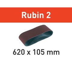 Festool Schleifband L620X105-P80 RU2/10 Rubin 2 (499151), image 