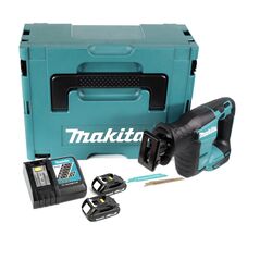 Makita DJR188RYJ Akku-Reciprosäge 18V Brushless 255mm + 2x Akku 1,5Ah + Ladegerät + Koffer, image 