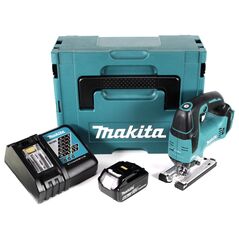 Makita DJV182RG1J Akku-Pendelhubstichsäge 18V Brushless 135mm + 1x Akku 6,0Ah + Ladegerät + Koffer, image 