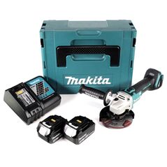 Makita DGA504RFJ Akku-Winkelschleifer 18V Brushless 125mm + 2x Akku 3,0Ah + Ladegerät + Koffer, image 