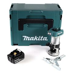 Makita DRT50T1J Akku-Multifunktionsfräse 18V Brushless 40mm 8 mm + Parallelanschlag + 1x Akku 5,0Ah + Koffer - ohne Ladegerät, image 