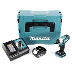 Makita DTD155RT1J Akku-Schlagschrauber 18V Brushless 1/4" 140Nm + 1x Akku 5,0Ah + Ladegerät + Koffer, image 