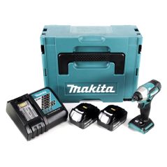 Makita DTD155RTJ Akku-Schlagschrauber 18V Brushless 1/4" 140Nm + 2x Akku 5,0Ah + Ladegerät + Koffer, image 