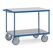 fetra Tischwagen bis 600 kg, mit 2 Böden mit Hart-PVC-Plattform, TPE-Bereifung, image 