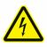 Warnzeichen ASR A1.3/DIN EN ISO 7010 200mm Warnung v.elektrischer Spannung Folie, image 