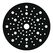 Sia Stützteller, 0 x 0 x 215, 19-Loch Farbe rückseitig schwarz, image 