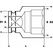 Bosch Steckschlüsseleinsatz, SW 32 mm, L 62 mm, 54 mm, M22, 51,5 mm (1 608 557 050), image 