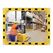 Sicherheits-/Verkehrsspiegel H800xB1000mm Acryl,gelb/schwarz ca110Grad-Blick 27m, image 