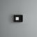 Konstsmide Chieri Außeneffekt kleine quadratische Leuchte 1,5 w Hochleistungs-LED schwarz, IP54, image 