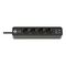 Brennenstuhl Ecolor Steckdosenleiste 4-fach mit USB-Ladebuchse 1,5m Kabel schwarz, image 