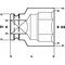 Bosch Steckschlüsseleinsatz, SW 32 mm, L 62 mm, 54 mm, M22, 51,5 mm (1 608 557 050), image 