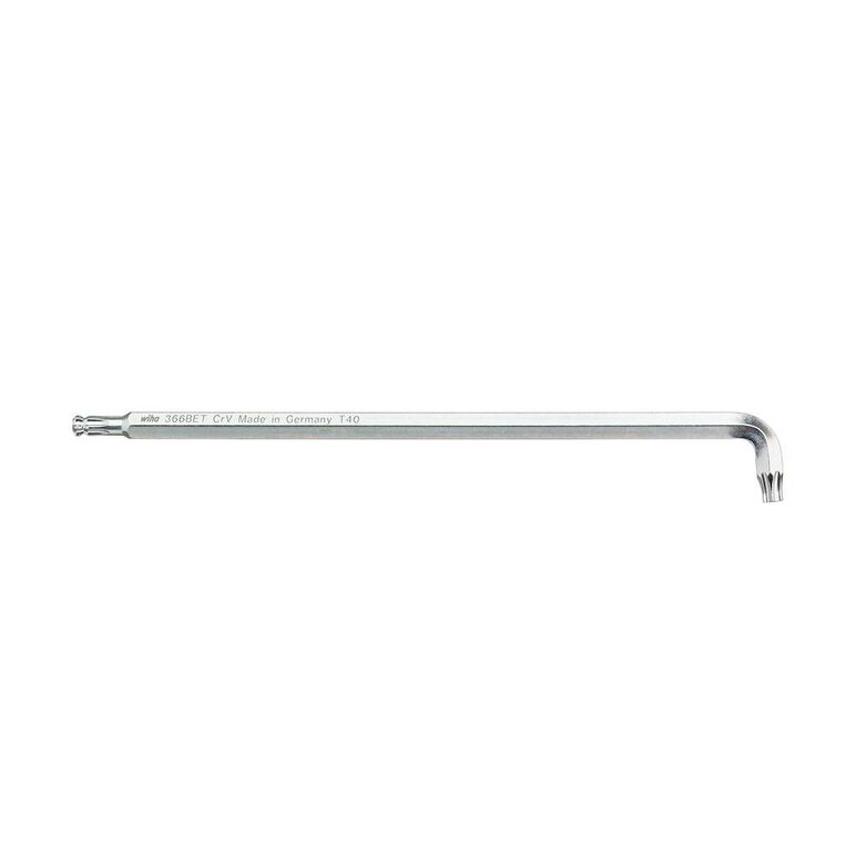 Wiha Stiftschlüssel TORX® Kugelkopf  mit kurzem Schenkel, titansilber  (40966) T5 x 72 mm, 6,5 mm, image 