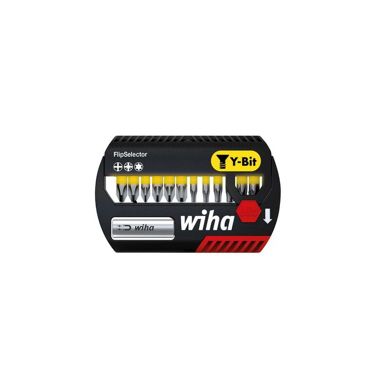 Wiha Bit Set FlipSelector Y-Bit 25 mm Phillips, Pozidriv, TORX® 13-tlg. 1/4" (41827), image 