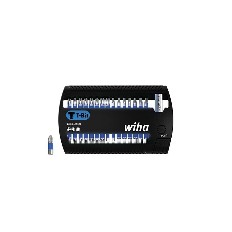 Wiha Bit Set XLSelector T-Bit 25 mm Phillips, TORX®, Sechskant 31-tlg. 1/4" (41830), image 