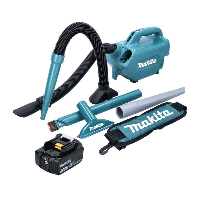 Makita DCL184F1 Akku-Staubsauger 18V 0,5l 1,4m³/min + 1x Akku 3Ah - ohne Ladegerät, image 