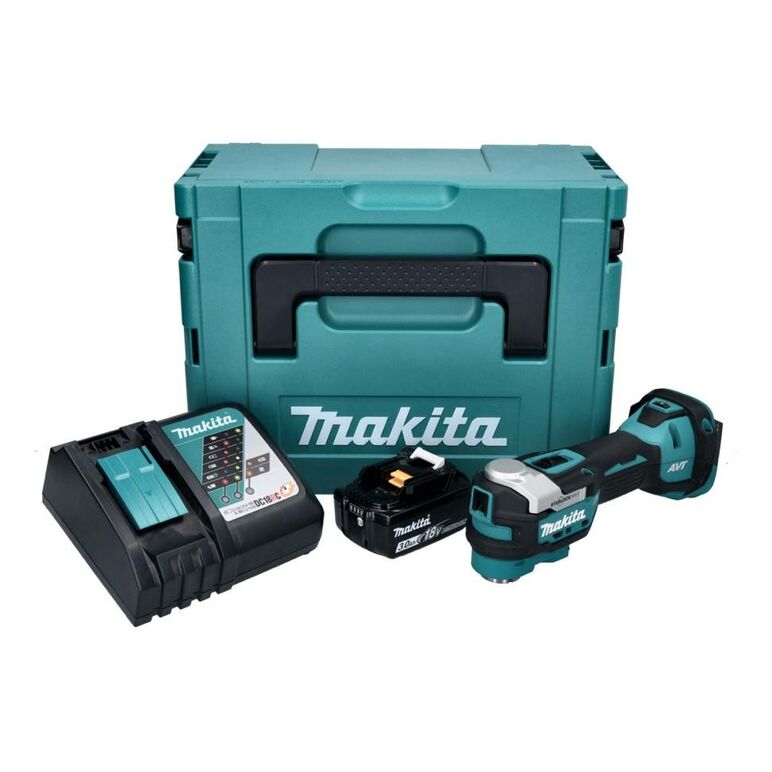 Makita DTM52RF1J Akku-Multifunktionswerkzeug 18V Brushless + 1x Akku 3,0Ah + Ladegerät + Koffer, image 