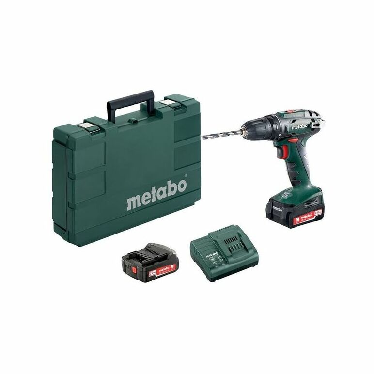 Metabo BS 14.4 Akku-Bohrschrauber 14,4V Brushless + 2x Akku 2,0Ah + Ladegerät, image 