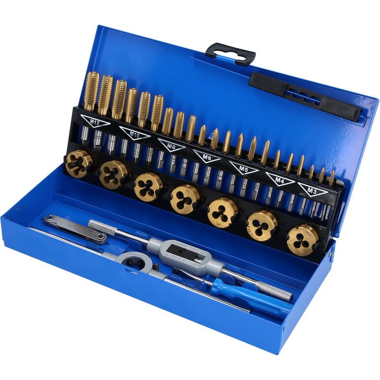 Brilliant Tools TiN Gewindeschneidwerkzeug-Satz, 32-tlg (BT101950), image 