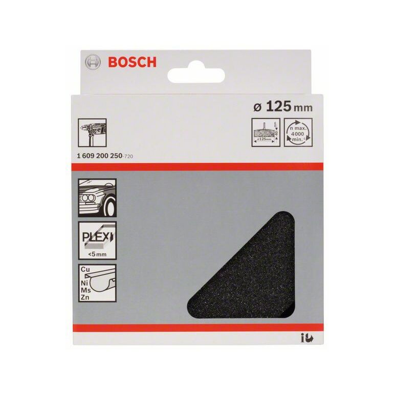 Bosch Polierschwamm, 125 mm (1 609 200 250), image 