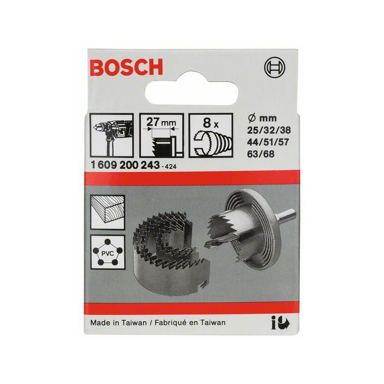 Bosch Sägekranz-Set, 8-teilig, 25 - 68 mm (1 609 200 243), image 