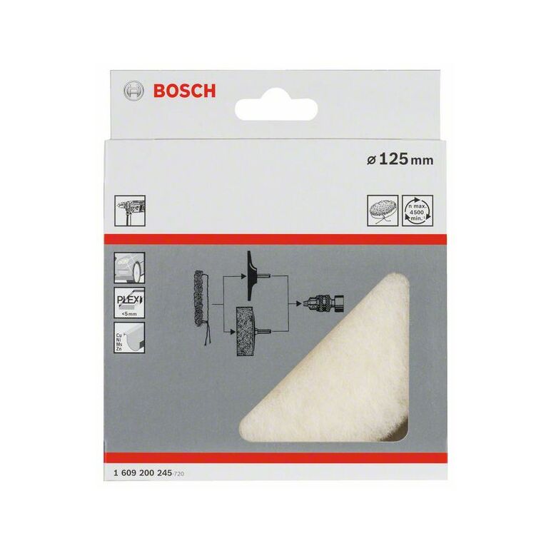 Bosch Polierhaube, 125 mm (1 609 200 245), image 