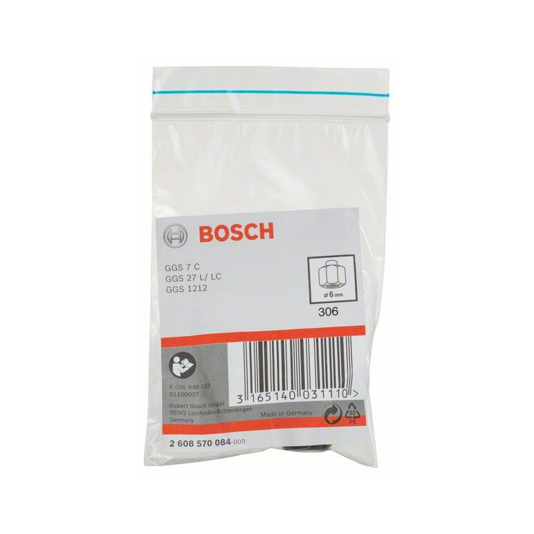 Bosch Spannzange mit Spannmutter, 6 mm, für Bosch-Geradschleifer (2 608 570 084), image _ab__is.image_number.default