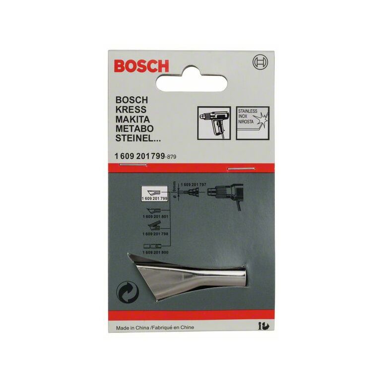 Bosch Schlitzdüse für Bosch-Heißluftgebläse mit Elektronik, 10 mm (1 609 201 799), image 