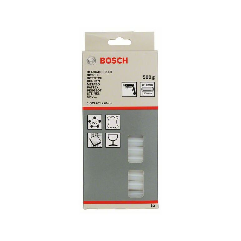 Bosch Schmelzkleber, 11 x 45 mm, 500 g (1 609 201 220), image 