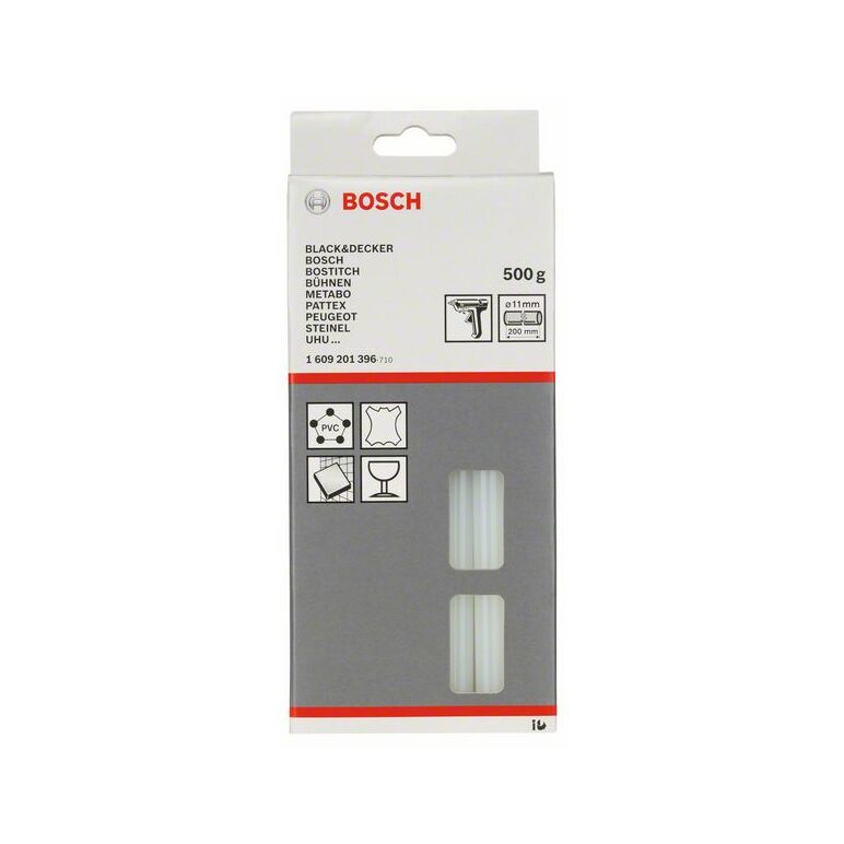 Bosch Schmelzkleber, 11 x 200 mm, 500 g, transparent (1 609 201 396), image 