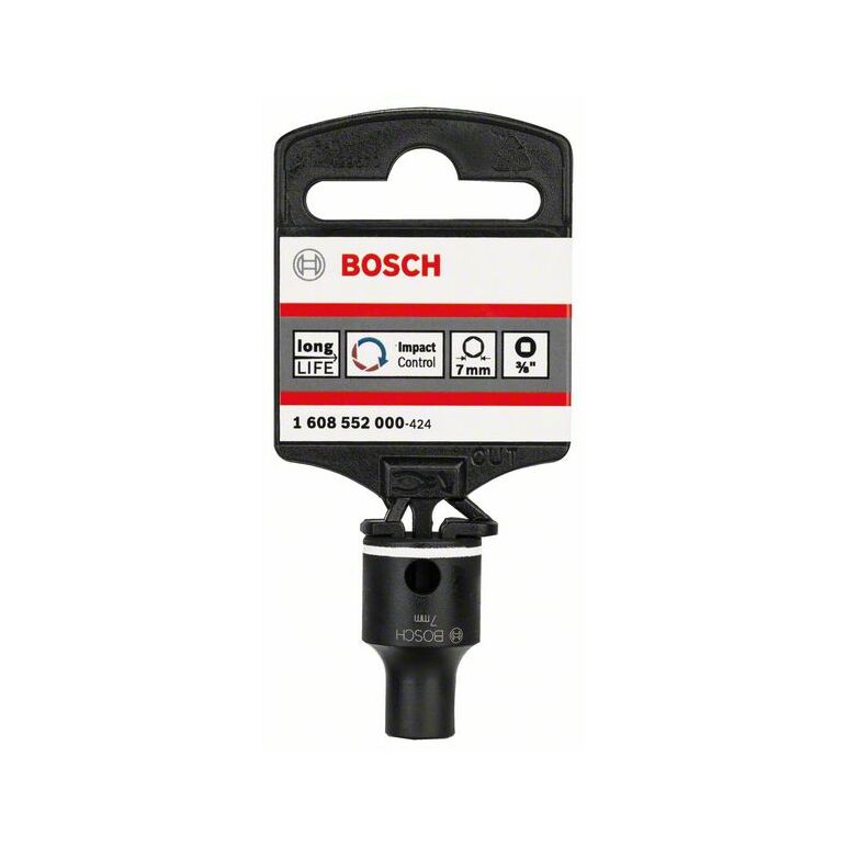 Bosch Steckschlüsseleinsatz, SW 7 mm, L 34 mm, 19 mm, M4, 12,5 mm (1 608 552 000), image 