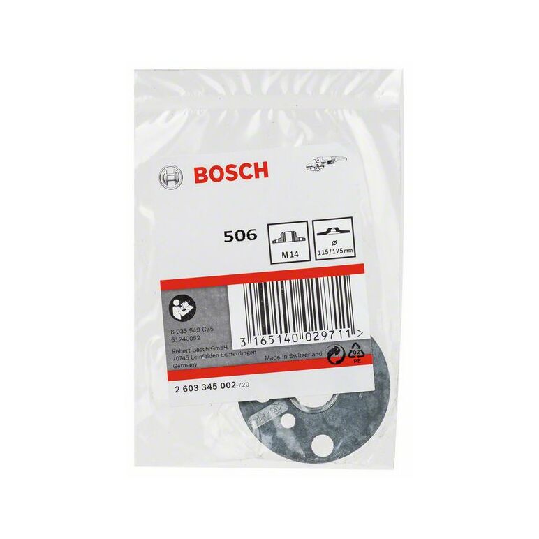 Bosch Rundmutter mit Flanschgewinde M 14, Durchmesser: 115/125 mm (2 603 345 002), image 