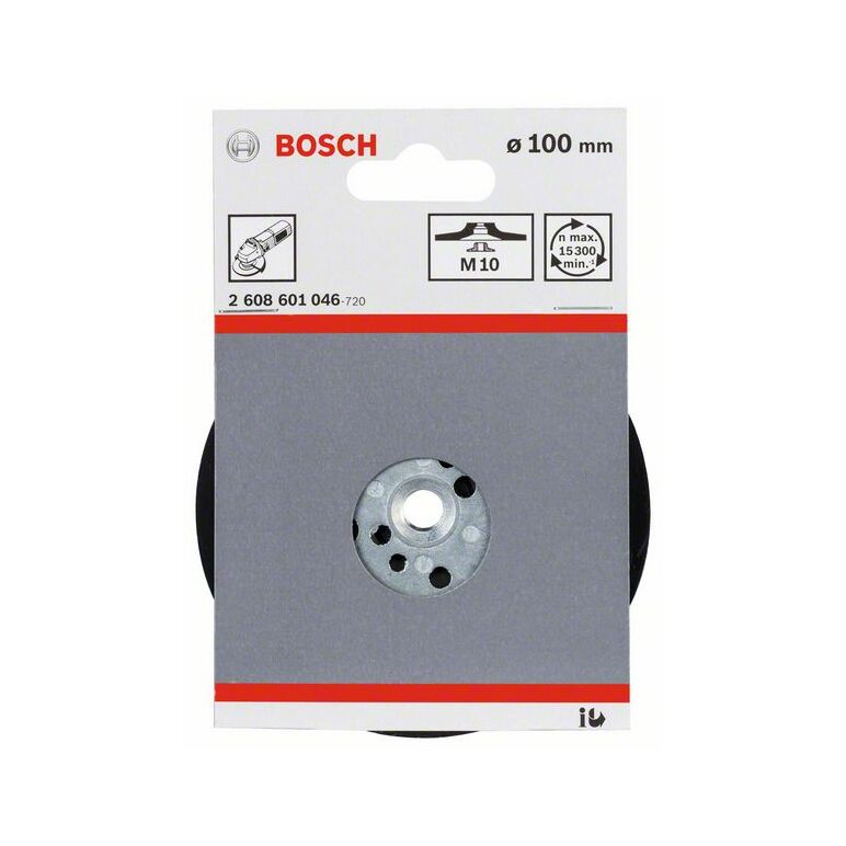Bosch Stützteller Standard, M10, 100 mm, 15 300 U/min (2 608 601 046), image _ab__is.image_number.default
