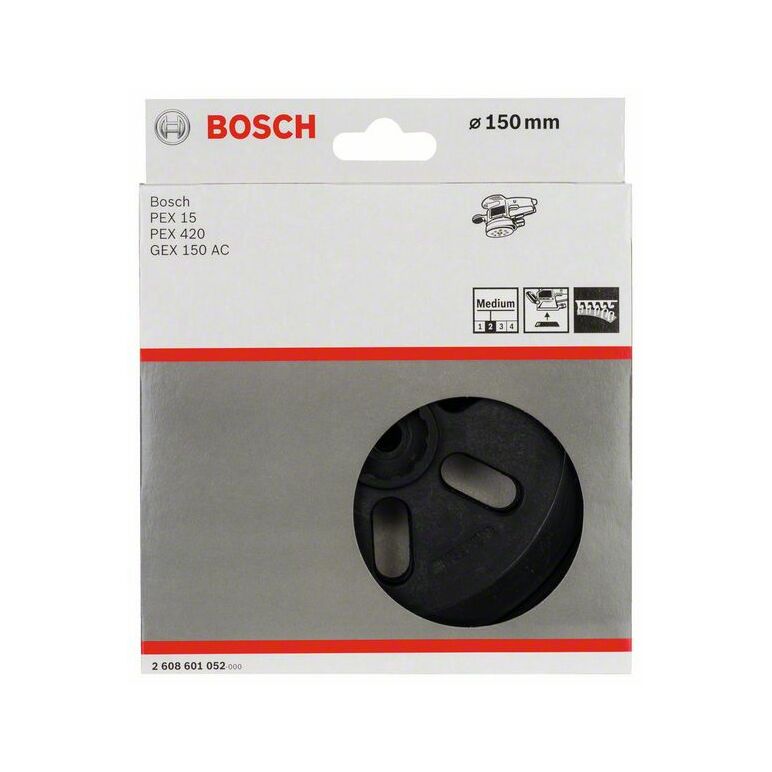 Bosch Schleifteller mittel, 150 mm, für GEX 150 AC, PEX 15 AE (2 608 601 052), image 