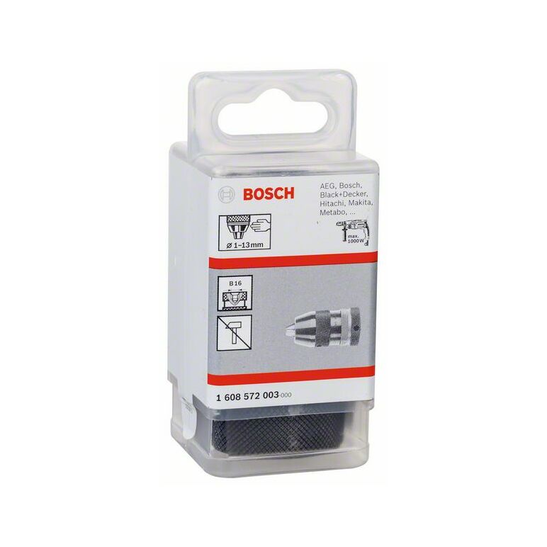 Bosch Schnellspannbohrfutter bis 13 mm, 1 bis 13 mm, B 16 (1 608 572 003), image 