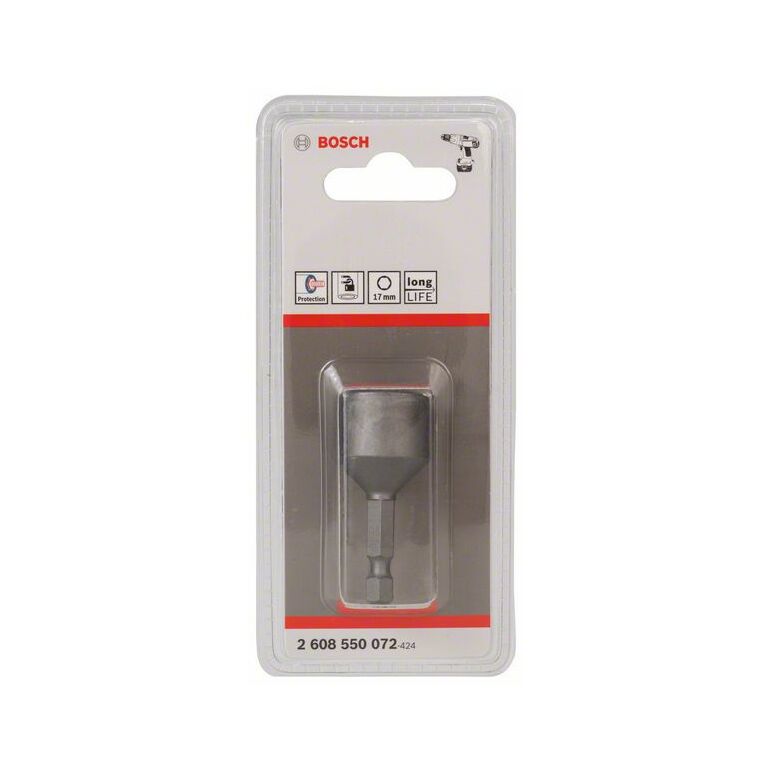 Bosch Steckschlüssel, 50 x 17 mm, M 10, mit Magnet (2 608 550 072), image 