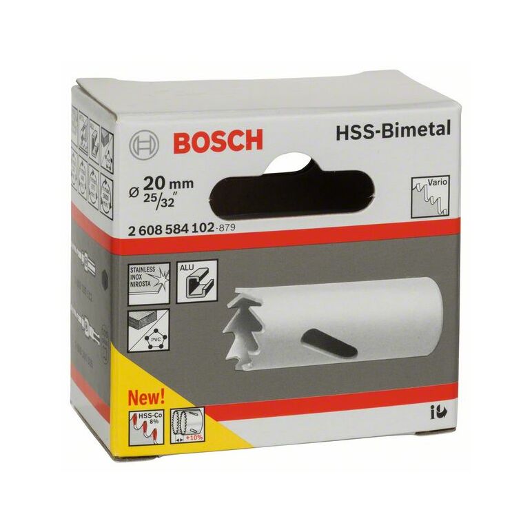 Bosch Lochsäge HSS-Bimetall für Standardadapter, 20 mm, 25/32 Zoll (2 608 584 102), image _ab__is.image_number.default