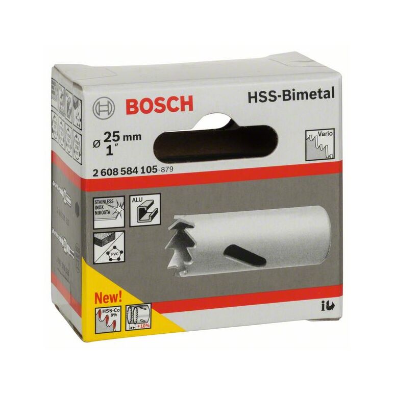 Bosch Lochsäge HSS-Bimetall für Standardadapter, 25 mm, 1 Zoll (2 608 584 105), image 