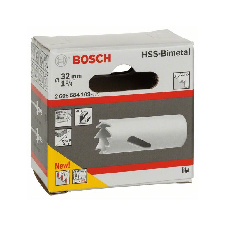Bosch Lochsäge HSS-Bimetall für Standardadapter, 32 mm, 1 1/4 Zoll (2 608 584 109), image 